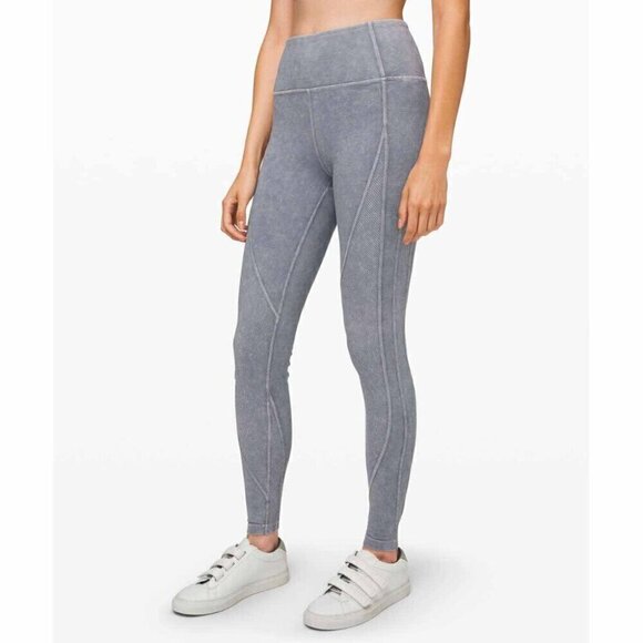 Lululemon Wunder Under High-Rise Tight *Snow Washed Ribbed  28" Washed Luna | 2 - Picture 2 of 10